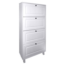 Pantofar Zapato 4 usi MDF Alb Mare 80 x 158 x 26 cm